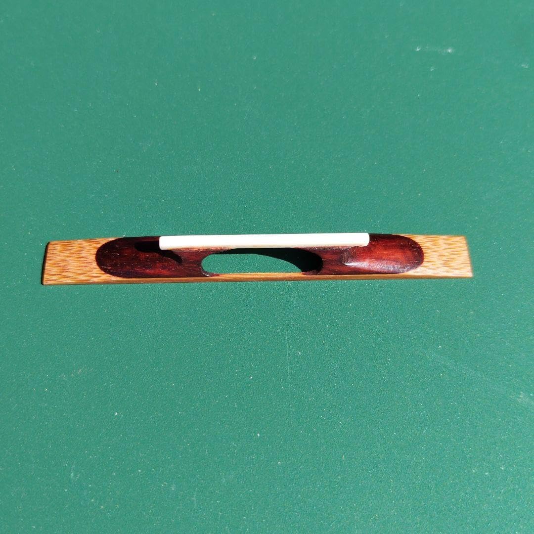 津軽三味線駒 V メンテナンス済み 中棹地唄三味線 皮津軽張り 糸巻紅木巻き